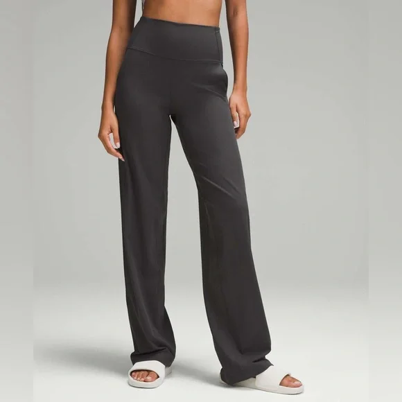 Lululemon Align Ribbed High-Rise Wide-Leg Pant *Tall Graphite Grey 36” Inseam
